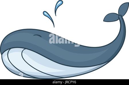 Whale icon, cartoon style Stock Vector
