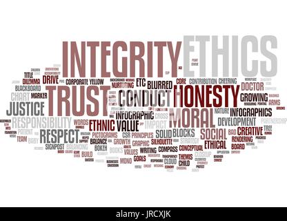 Ethics word cloud concept. Vector illustration Stock Vector Art ...