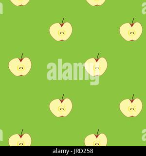 apple clipart illustration, for seamless background, vector format. Stock Vector