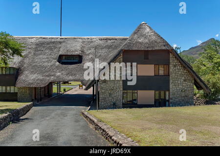 Entrance in Rest resort at Royal Natal Park in Drakensberg mountain, South Africa Stock Photo