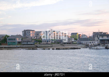 Narragansett Bay view from Champlin's Restaurant. Stock Photo