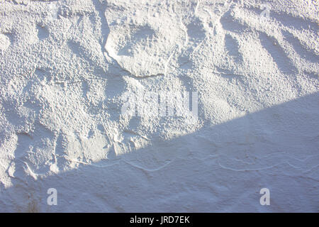 White wall. Spanish style. White wall and shadow. Stock Photo