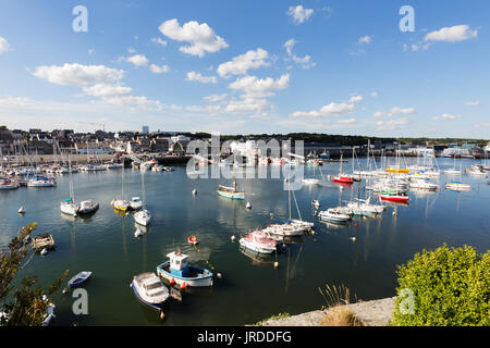 Concarneau Harbour; Concarneau, Finistere, Brittany France Europe Stock Photo