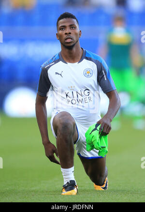 Leicester City's Kelechi Iheanacho during a pre season friendly match at the King Power Stadium, Leicester. PRESS ASSOCIATION Photo. Picture date: Friday August 4, 2017. Photo credit should read: Nigel French/PA Wire. RESTRICTIONS: No use with unauthorised audio, video, data, fixture lists, club/league logos or 'live' services. Online in-match use limited to 75 images, no video emulation. No use in betting, games or single club/league/player publications. Stock Photo