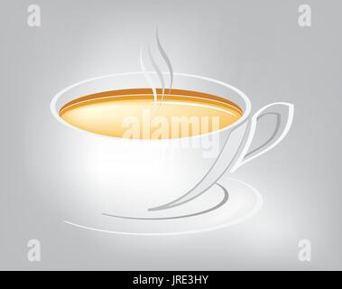 Cup of hot tea Stock Vector