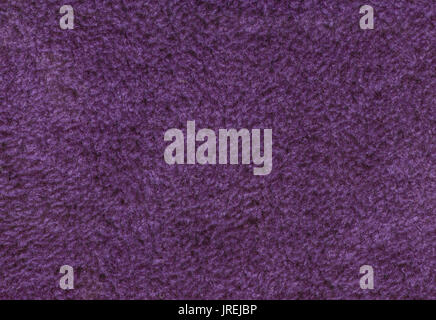 Purple double sided terry towelling fabric texture background Stock Photo