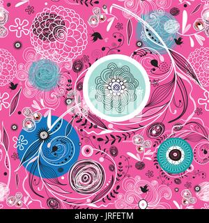 Abstract fantastic bright colored pattern Stock Vector