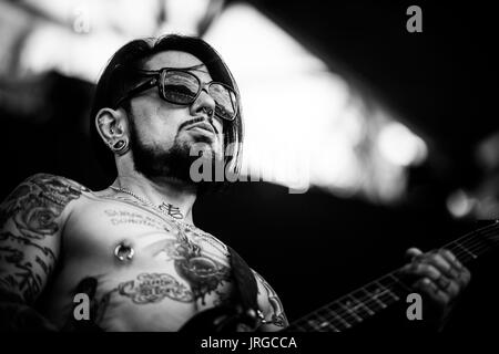 Janes Addiction performing at a music festival in British Columbia