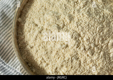 Raw Organic Quinoa Flour in a Bowl Stock Photo