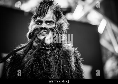 PPL MVR performing at a music festival in British Columbia Canada in black and white. Stock Photo