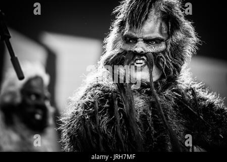 PPL MVR performing at a music festival in British Columbia Canada in black and white. Stock Photo