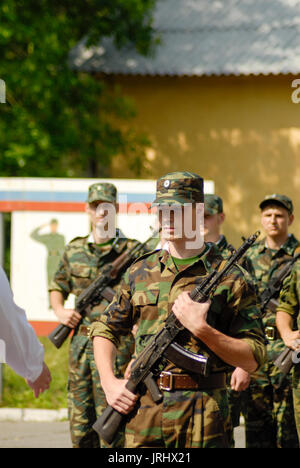Russian army oath day Stock Photo