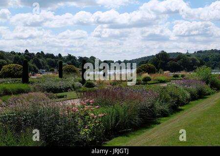 Trentham Gardens and lake Stock Photo