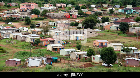 Typical African township Sabie Mpumalanga South Africa Stock Photo