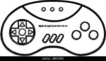 figure videogame controller with buttons to play in the console Stock ...