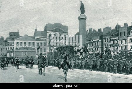 Entry of the British 5th Army, liberation of Lille, 1918 Stock Photo