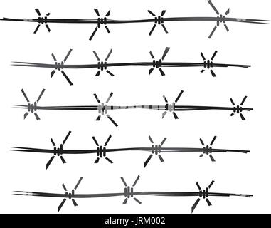 bold border wires illustration,  isolated on white background. Stock Vector