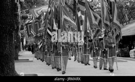 HAI DUONG, VIETNAM, February, 15 : Group of Asian people attend folk festivals on February, 15, 2014 in Hai Duong, Vietnam. Stock Photo