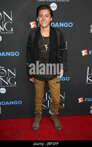 August 5, 2017 - Los Angeles, U.S. - 05 August 2017 - Los Angeles, California - Isaak Presley. ''The Lion King'' Sing-Along Screening. Photo Credit: F. Sadou/AdMedia (Credit Image: © F. Sadou/AdMedia via ZUMA Wire) Stock Photo