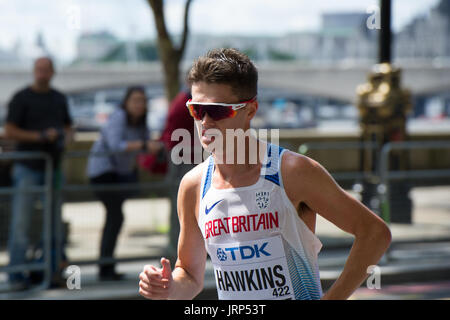 London, UK. 6th August, 2017. Callum Hawkins (Great Britain) at the IAAF World Athletics Championships Men's Marathon Race Credit: Phil Swallow Photography/Alamy Live News Stock Photo