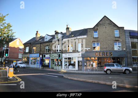 Junction Road Sharrow Vale Road Ecclesall Sheffield South Yorkshire Stock Photo