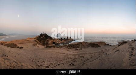 Panorama view from Cape Kiwanda Stock Photo