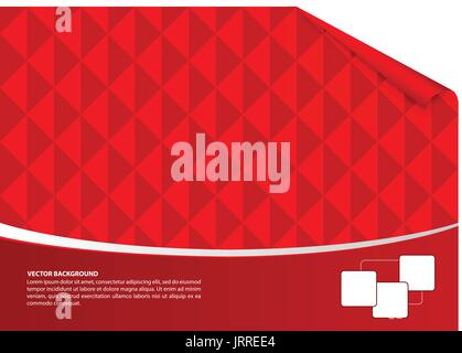 Red abstract empty background Stock Vector
