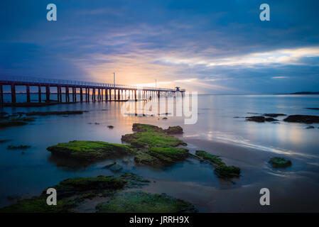 Dawn at Point Lonsdale Pier, Victoria, Australia Stock Photo