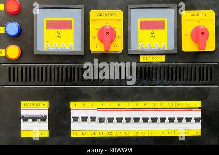 Electric panelboard Stock Photo