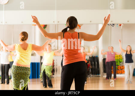 Dance class for women Stock Photo