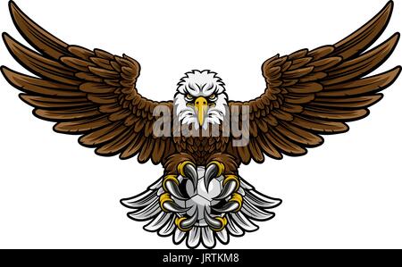 Eagle Soccer Football Mascot Stock Vector