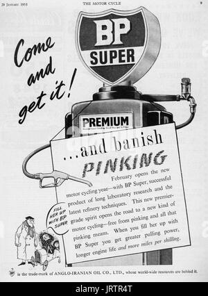 1950s UK British Petroleum Magazine Advert Stock Photo - Alamy
