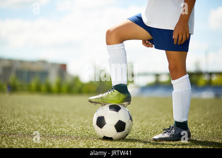 Young Football Player Stock Photo