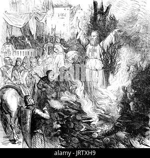 Burning at the stake, Jacques de Molay, c. 1243 - 18 March 1314