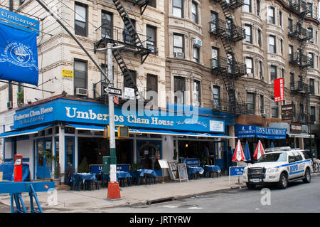 Restaurant Umberto 's Clam House in Little Italy, Manhattan, New York, USA. Stock Photo