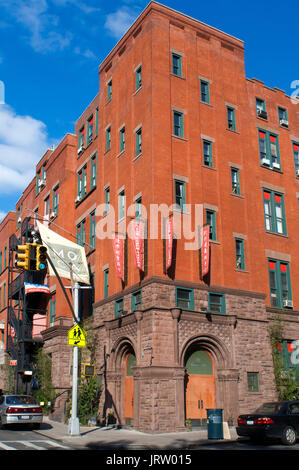 Exterior of the Museum of Chinese in America MOCA in Chinatown in New York, USA Stock Photo