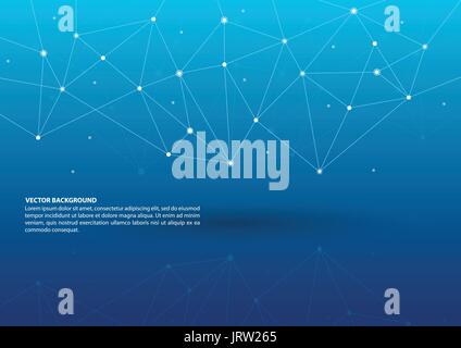 Abstract connection theme background Stock Vector