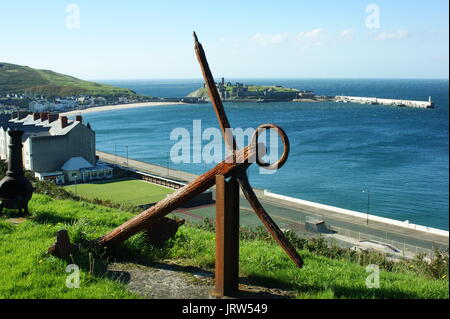 Peel Bay Peel. isle of Man Stock Photo