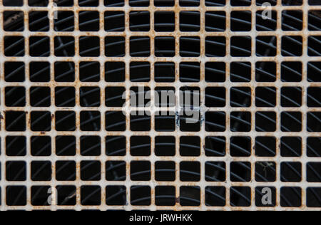 Abstract Background, Texture, Squares, Pattern, Metal Rust Grid, Panel, Extractor Fan, Design, Close-up Stock Photo