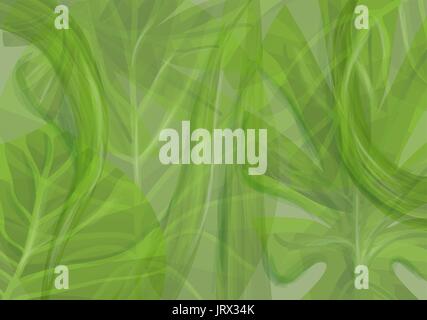 jungle. green abstract vector background. 10 EPS Stock Vector