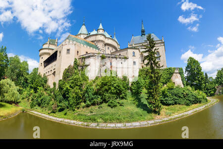 Bojnice - One of the most beautiful castles in Slovakia. Stock Photo