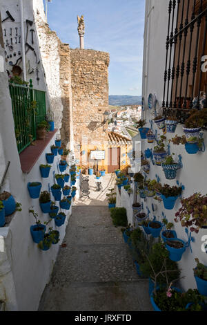 the courtyard of the comedies, Iznajar, Cordoba province, Andalucia, Spain Stock Photo