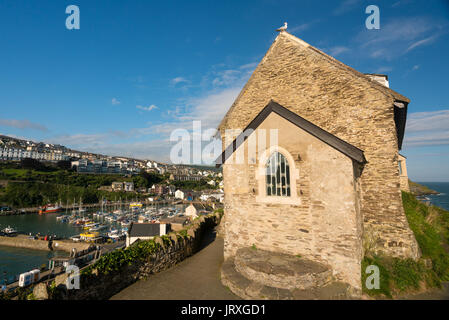 Sunrise over the tourist town of Ilfracombe in Devon Stock Photo