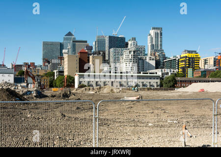 High rise office development at Canary Wharf on the Isle of Dogs, London, UK Stock Photo