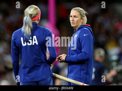 Great Britain's Holly Bradshaw during the Women's Pole Vault Stock Photo