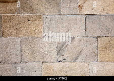 An abstract background of a wall of white stone blocks Stock Photo