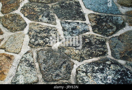 background texture variegated granite stone walkway Stock Photo