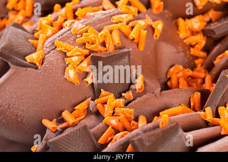 Chocolate bars ice cream detail Stock Photo