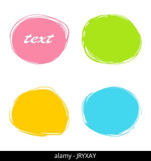 Colorful roundish banners Stock Vector