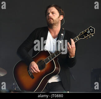 Kings of Leon perform at British Summertime, Hyde Park, Lonodn  Featuring: Kings of Leon, Caleb Followill Where: London, United Kingdom When: 06 Jul 2017 Credit: WENN.com Stock Photo